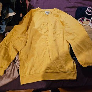 Pusheen large yellow crewneck sweatshirt